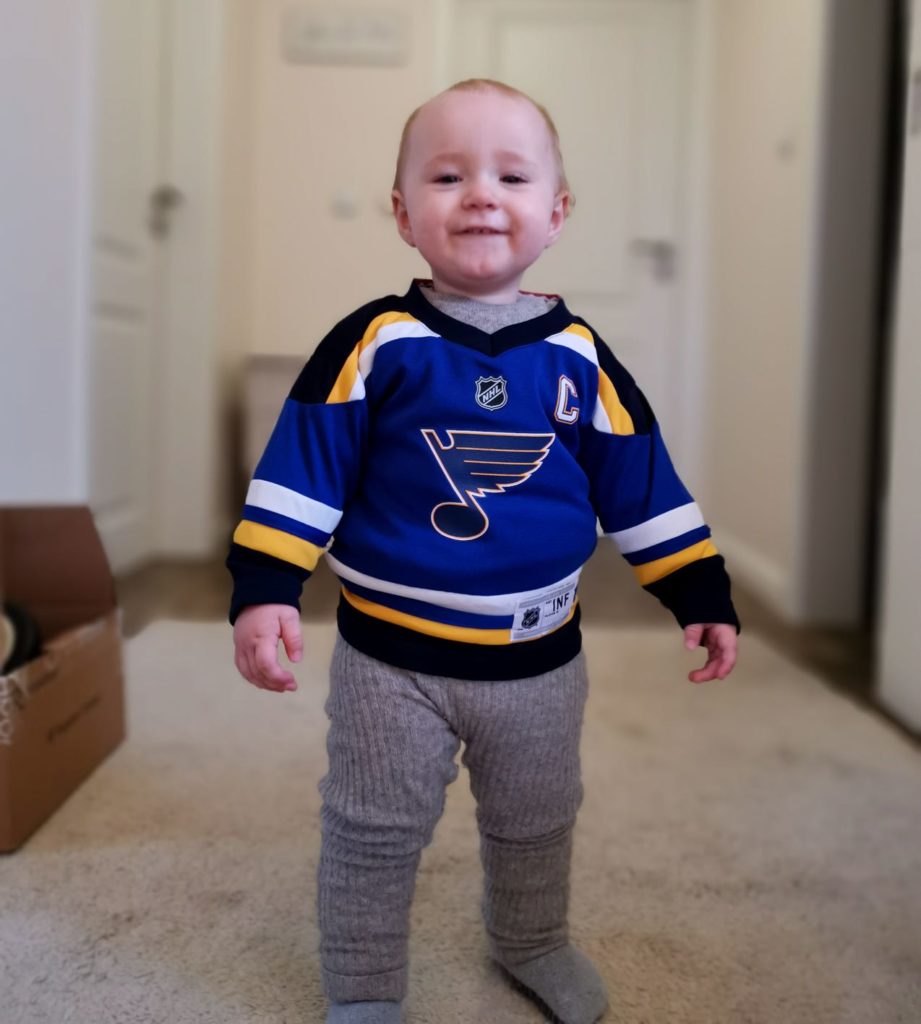 Inpsyde Baby with shirt of the St. Louis Blues 