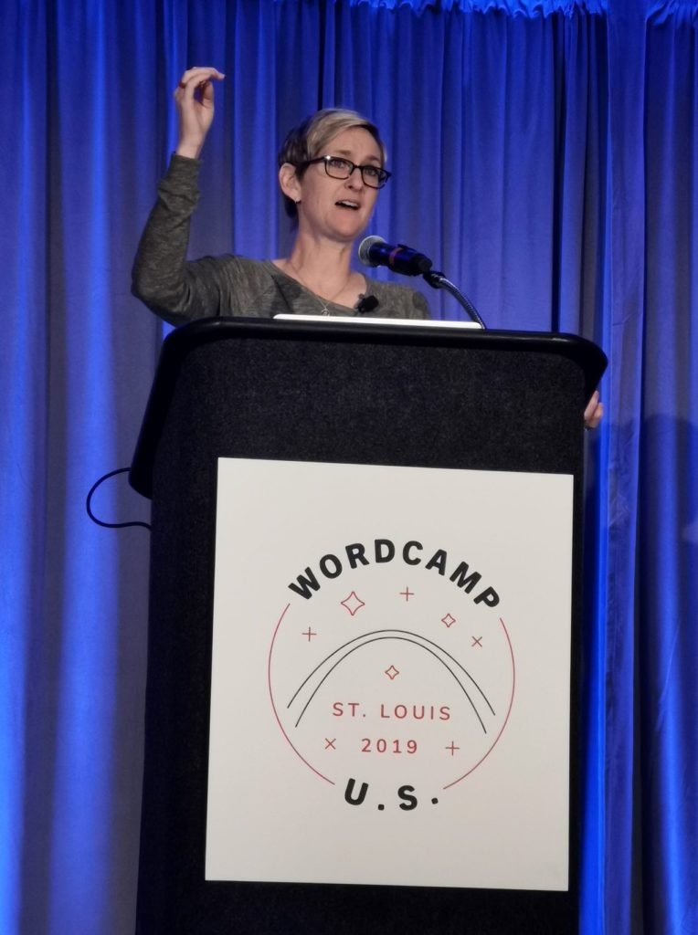 Kori Ashton at WordCamp US 2019