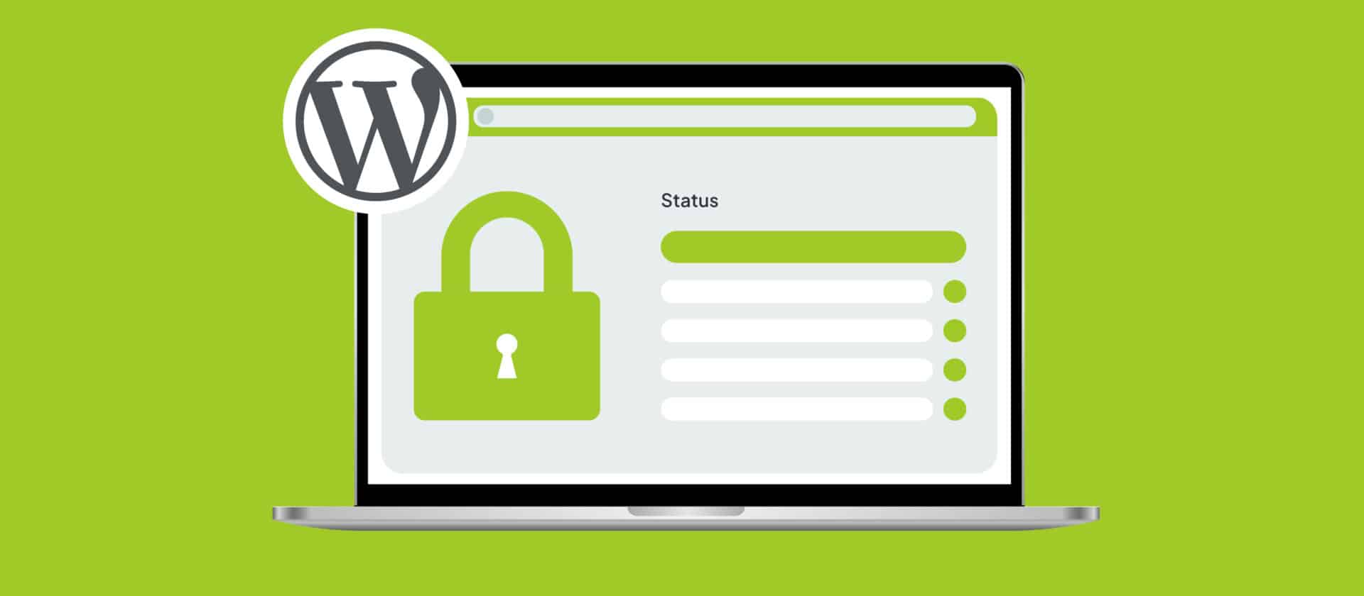 A computer screen with a security status of green.