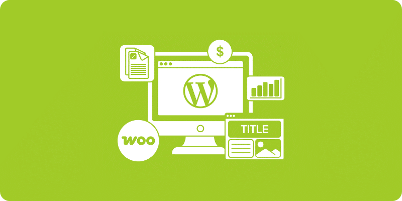 WordPress ROI Charts, Dollar Signs, Woo Logo