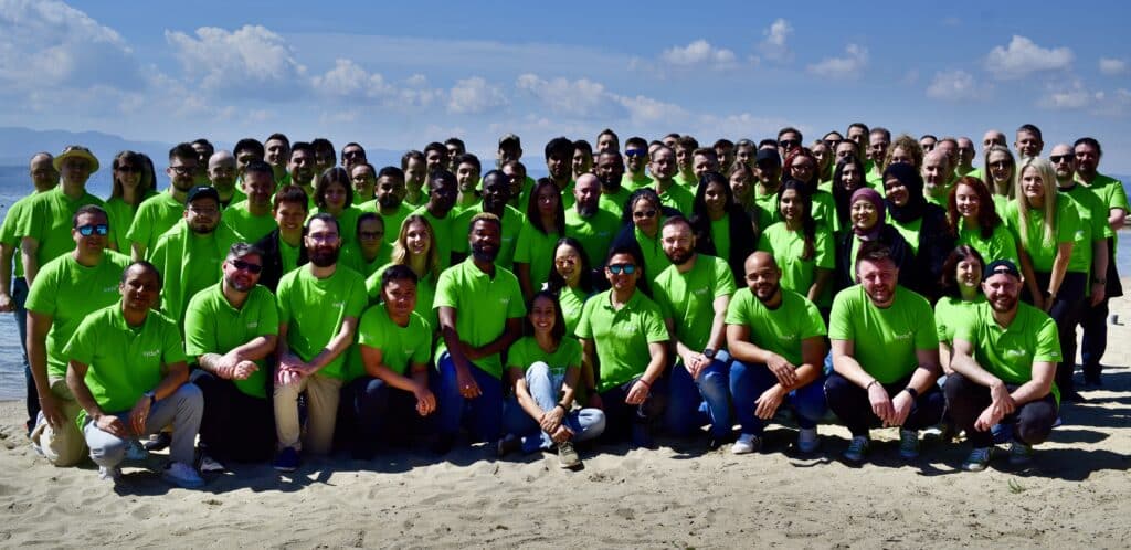 Syde Employees at the 2025 offsite in Greece.