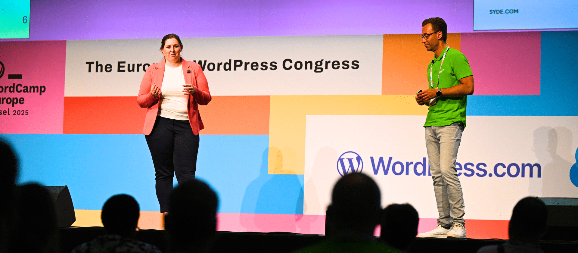 Ronny and Isabelle onstage at WCEU 2025
