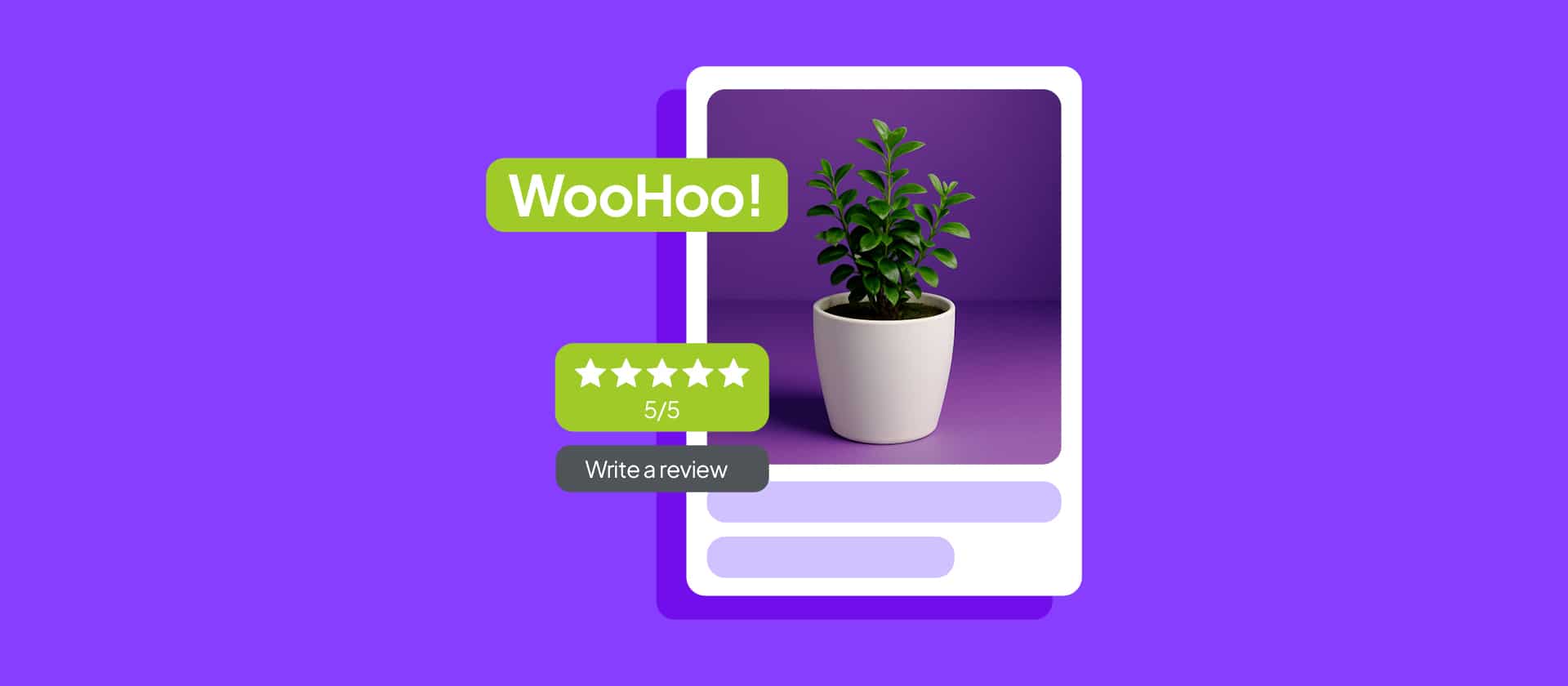 Woohoo with a social image of a plant