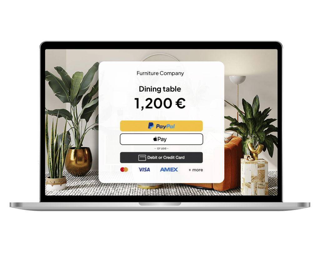 Laptop with a payment gateway